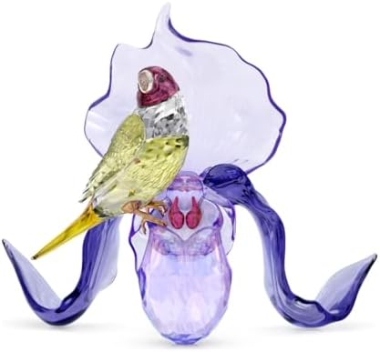 Swarovski Idyllia Gouldian Finch and Orchid
